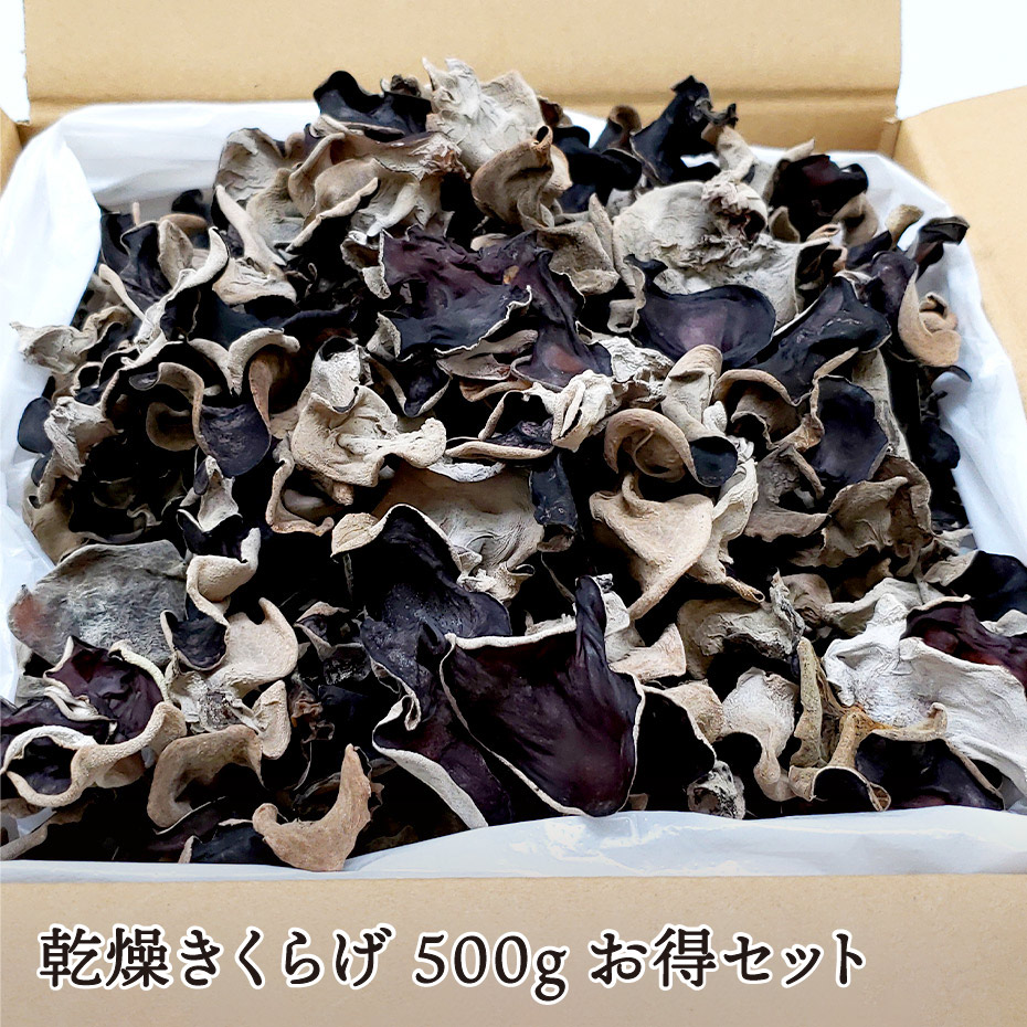 【大容量・業務用】乾燥きくらげ 500g お得セット